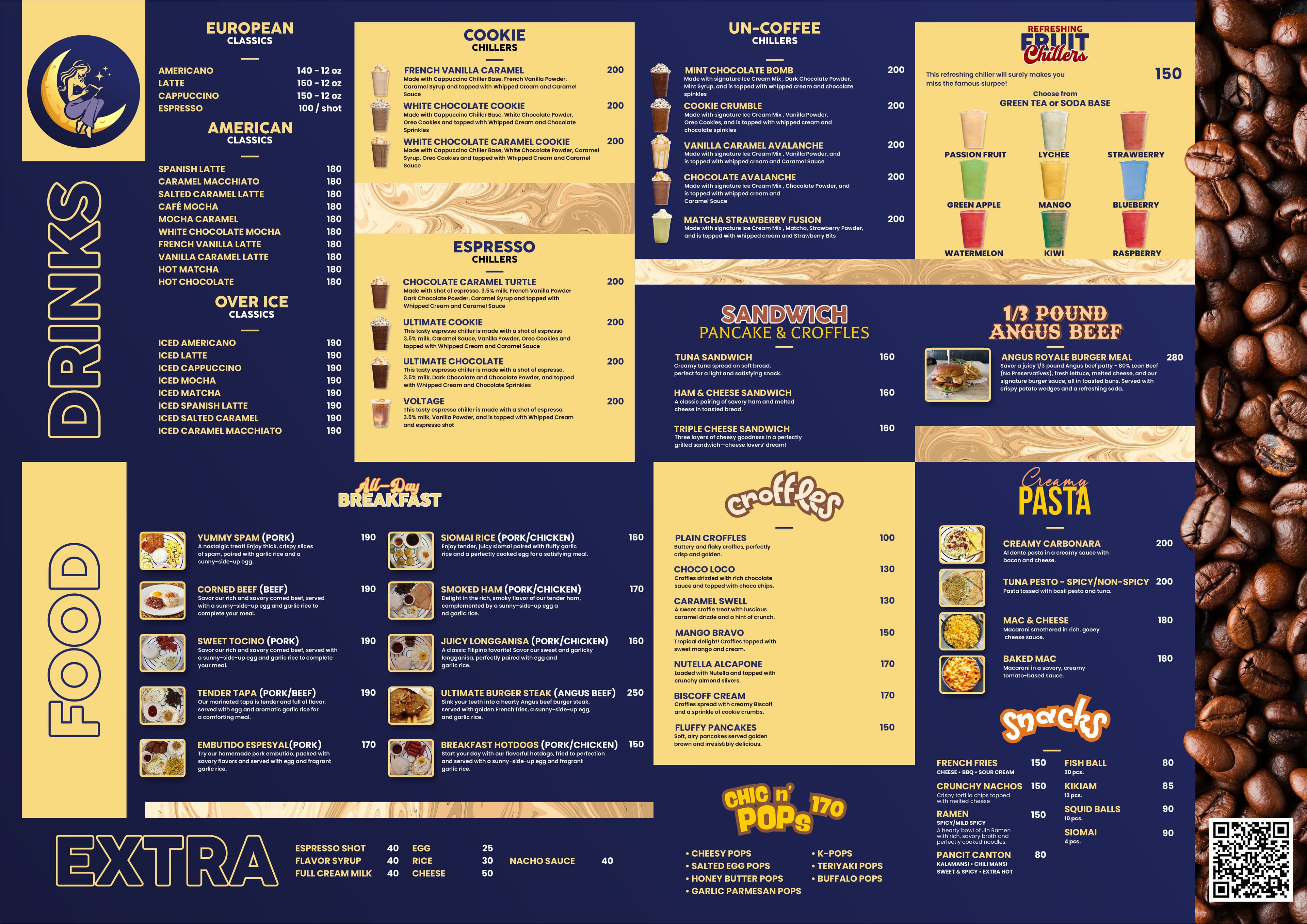 Full Menu Board poster